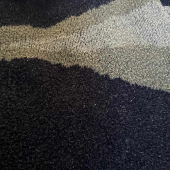 OAK + FORT Intarsia oversized sweater in blue & gray size XS - Picture 9 of 12